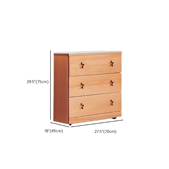 Rustic Mango Modern solid Wood Vertical Chest with 6 Drawers thumbnail 6