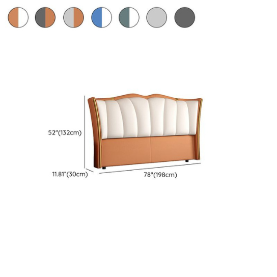 Rustic Mango Upholstered Twin Wood Headboard for Kids Bedroom with Solid Wood Frame in Gender Neutral Design thumbnail 6