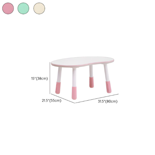 Rustic Mango Irregular Wood Children Desk Modern Style Adjustable for Child Over 3 Years Old thumbnail 6