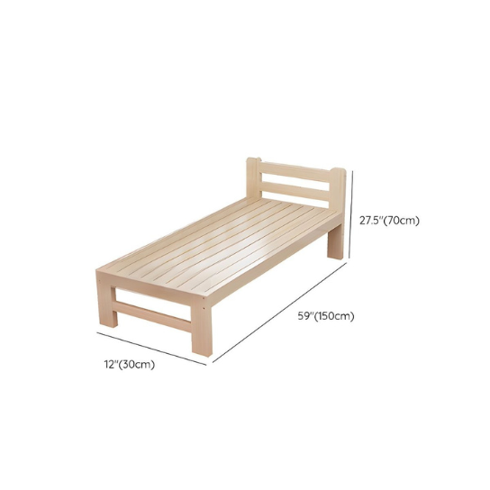 Rustic mango Solid Wooden Loft Single Side Bed In Natural Finish thumbnail 6