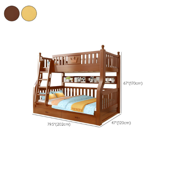 Rustic Mango Solid Wooden Loft bed With Classy Honey Finish thumbnail 6