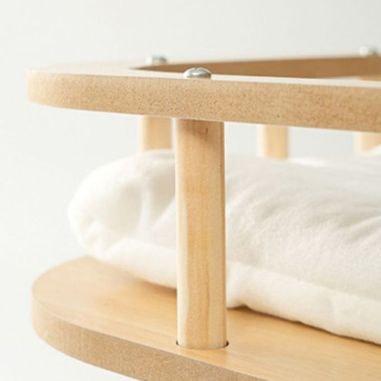 Rustic Mango Solid Wooden Mini Cradles With Open style in Natural Finish thumbnail 6