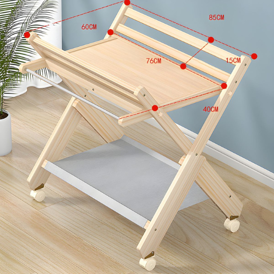 Rustic Mango Solid Wooden Changing Table For new Born thumbnail 6