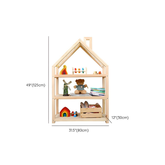 Rustic Mango Solid Wooden Open Shelf Toy Organizer In Natural Finish thumbnail 6