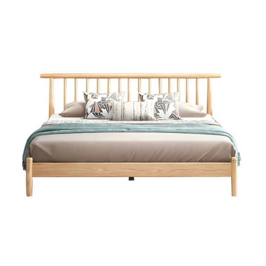Rustic Mango Modern & Contemporary Solid Wood Slat Headboard No Theme Bed thumbnail 7