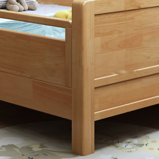 Rustic Mango Minimalist Solid Wood Standard Children Bed with Either Side Guardrail Guardrails & Headboard, Kids Bed thumbnail 7