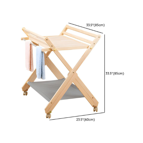 Rustic Mango Solid Wooden Changing Table For new Born thumbnail 7