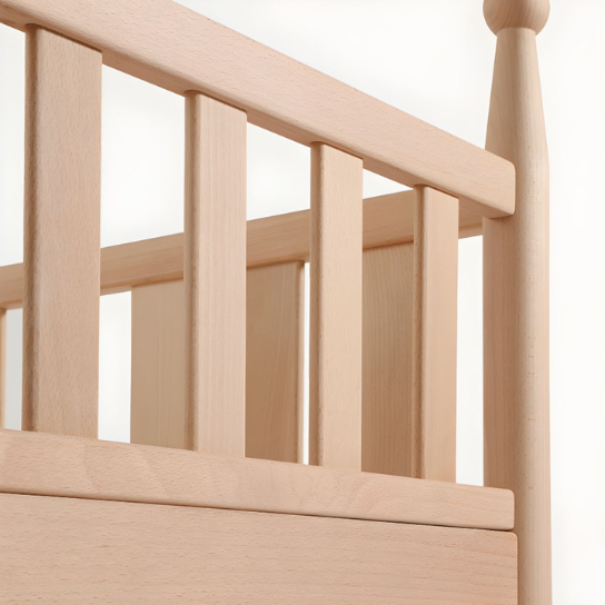 Rustic Mango Solid Wooden Tinny beds In Natural Finish thumbnail 7