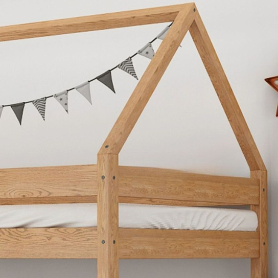 Rustic Mango Natural Solid Wood Top Children Bunk Bed with Either Side, Tall thumbnail 6