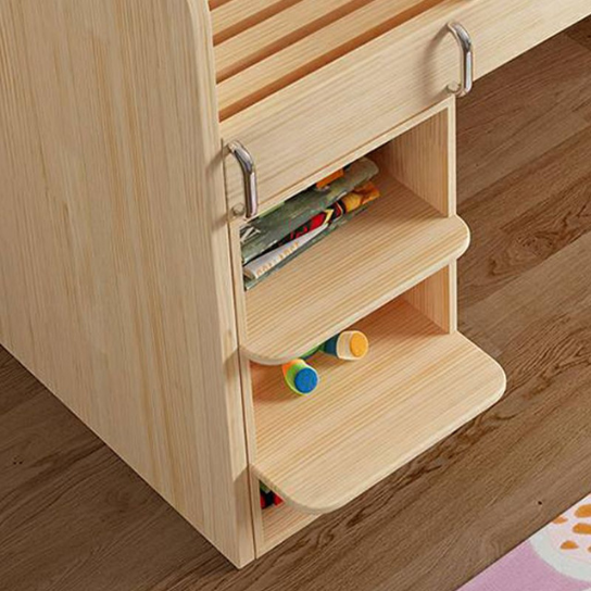 Rustic Mango Traditional Style Children's Bed up and down Solid Wood in Brown thumbnail 3