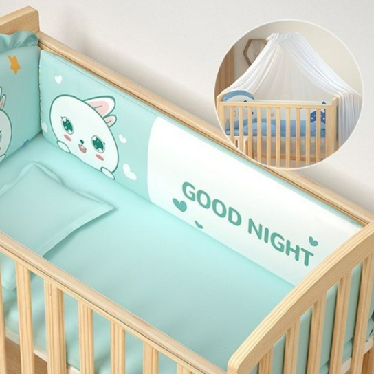 Rustic Mango Solid Wooden Mini Cradles For New Born Kids in Natural Finish thumbnail 8