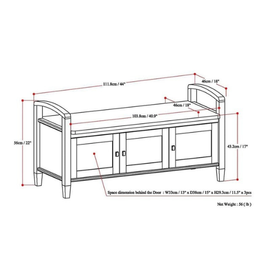 Rustic Mango Solid Wooden Bench With Wooden Handles ( Dark Walnut Finish ) thumbnail 4