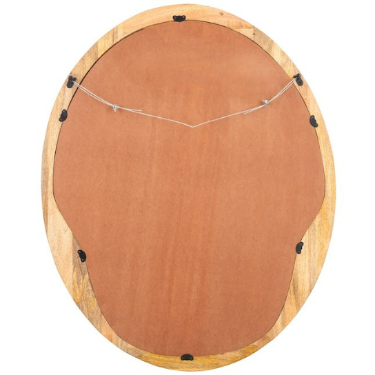 Rustic Mango Solid Wooden Modern Style Wooden Frame With Mirror for Living Room thumbnail 2