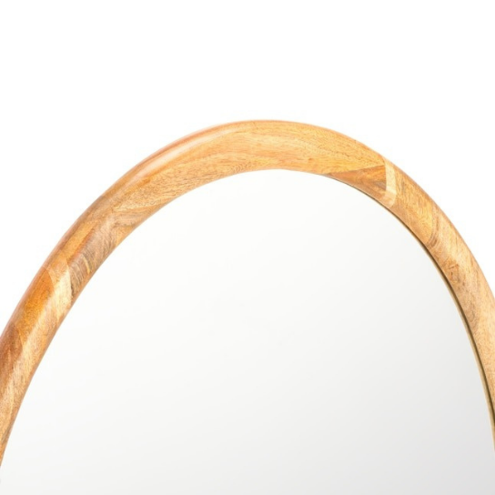 Rustic Mango Solid Wooden Modern Style Wooden Frame With Mirror for Living Room thumbnail 3