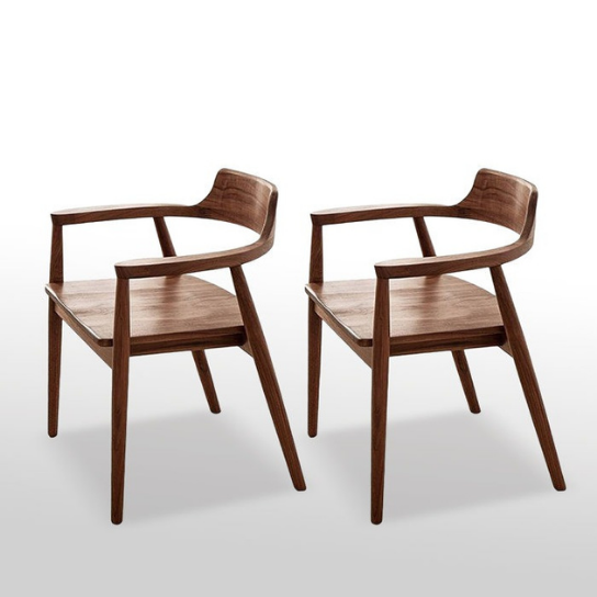 Rustic mango Solid Wooden Chair In Honey Finish thumbnail 3