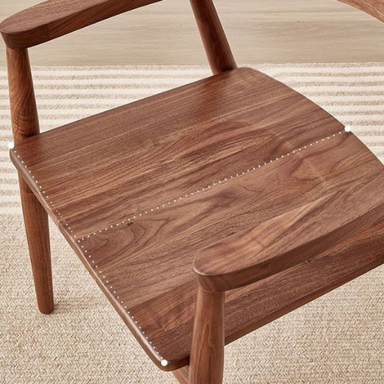 Rustic mango Solid Wooden Chair In Honey Finish thumbnail 5