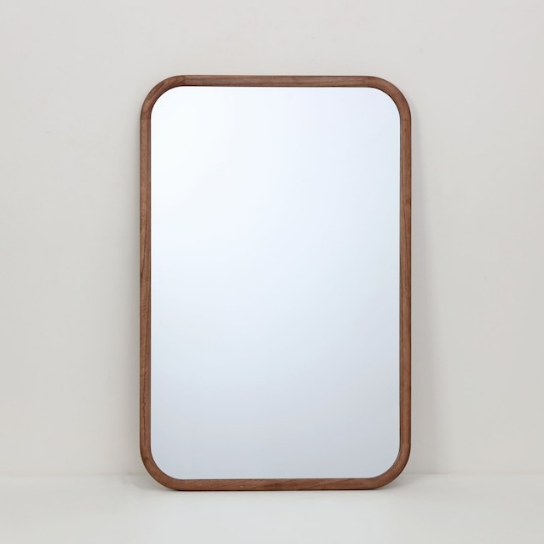 Rustic Mango Solid Wooden Mirror Frame in Simple Form With Honey Finish thumbnail 2