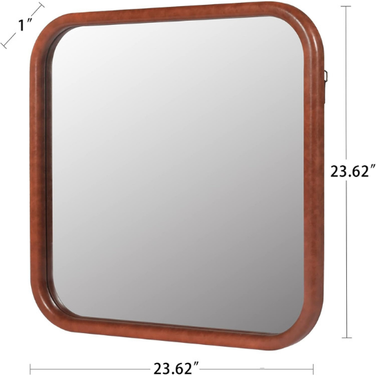 Rustic Mango Solid Wooden Frame In Square Shape with Honey Finish thumbnail 4