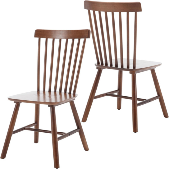 Rustic mango Classical Solid Wooden Chair In Vintage Style With Honey Finish thumbnail 3