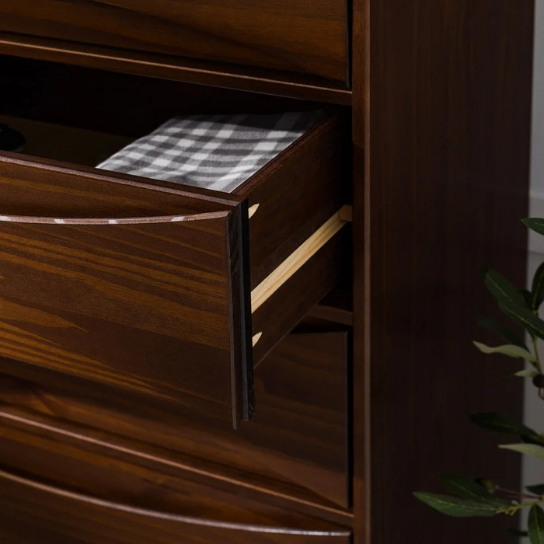 Rusitc Mango Single Chest of Drawers With 5 Drawers In Honey Matte Finish thumbnail 6