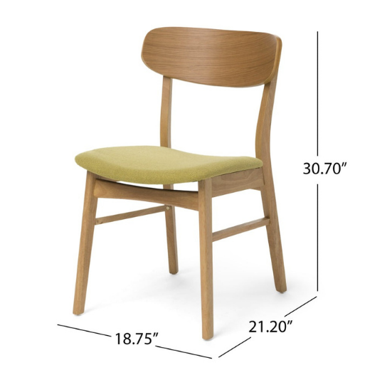 Rustic Mango Solid Wooden Set of Two Chair With Sitting In Natural Finish thumbnail 6