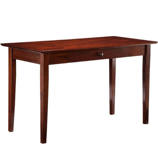 Rustic Mango Solid Wooden Classic Study Table In Honey Finish thumbnail 2