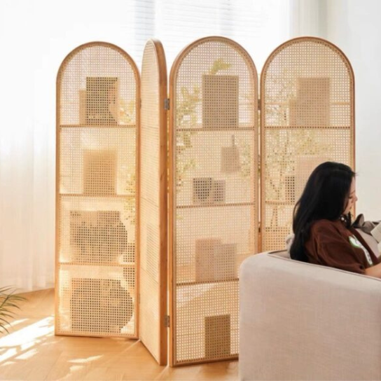 Rustic Mango Solid Wooden Open Classic Bookcase With Paper Holder In natural Finish thumbnail 3