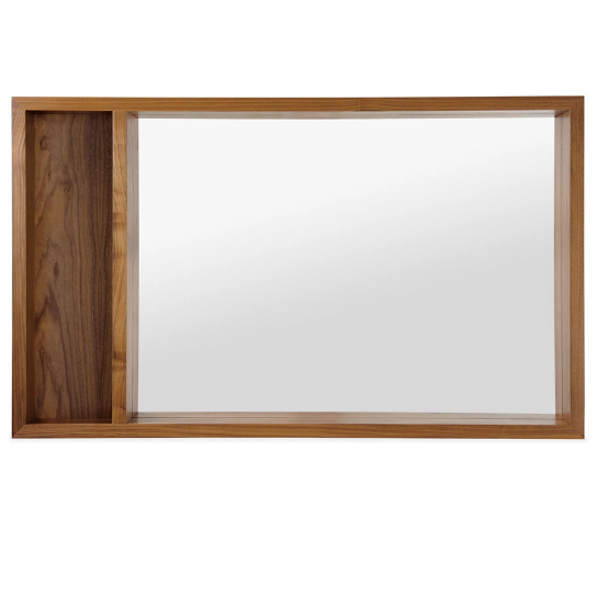 Rustic Mango Solid Wooden Natural Honey Matte Finish Mirror With Back MDF thumbnail 4