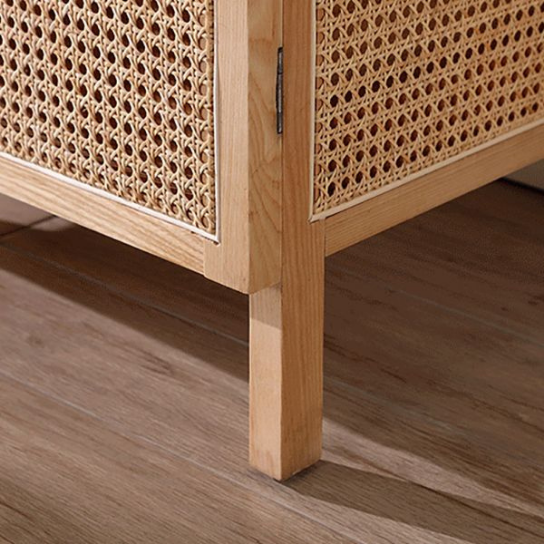Rustic Mango Jumbo Wardrobe With Cane Finish ( Multicolor Finish ) thumbnail 7