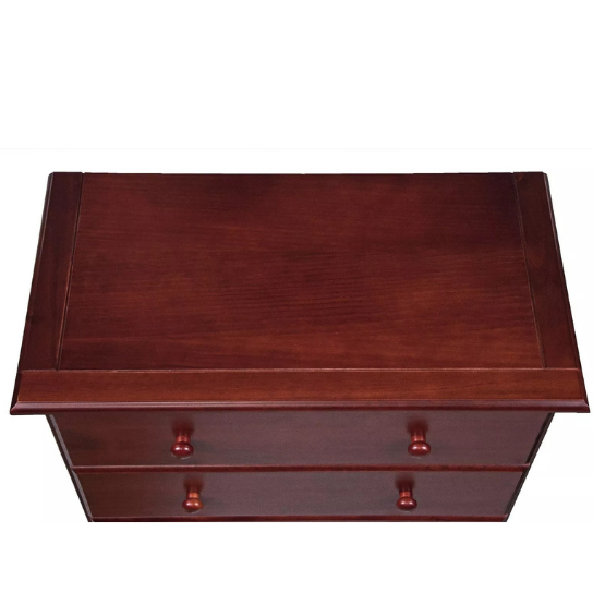 Rustic Mango Solid Wooden Chest of Drawers With 5 Drawers In Honey Matte Finish thumbnail 4