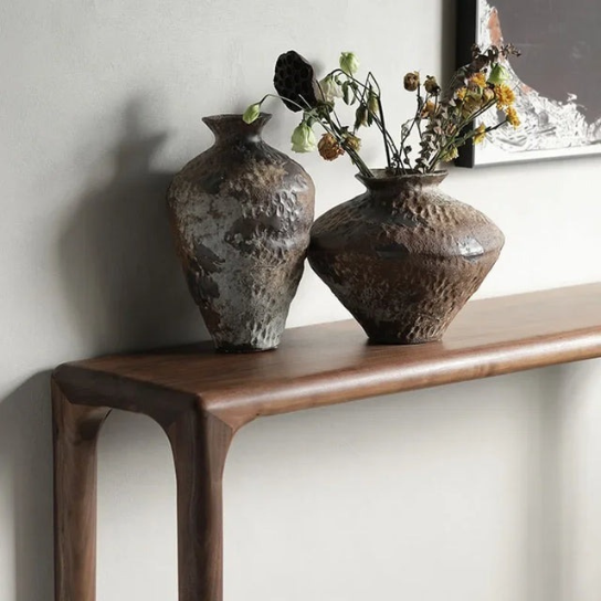 Rustic Mango Solid Wooden Console table In Honey Finish thumbnail 2