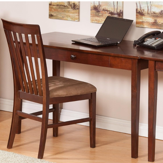 Rustic Mango Solid Wooden Classic Study Table In Honey Finish thumbnail 3