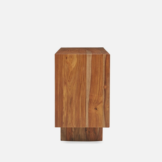 Rustic Mango Solid Wooden Heavy Sideboard With Natural Honey Finish With 2 Door or 2 Drawer thumbnail 5