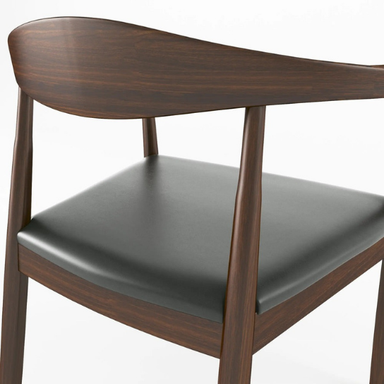Rustic mango Vintage Classical Solid Wooden Chair with Sitting In Honey Finish thumbnail 5