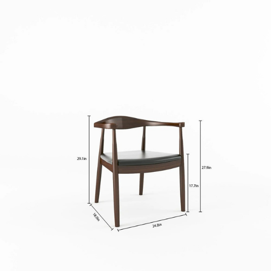 Rustic mango Vintage Classical Solid Wooden Chair with Sitting In Honey Finish thumbnail 7