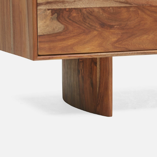 Rustic Mango Solid Wooden Heavy Sideboard With Natural Honey Finish With 2 Door or 2 Drawer thumbnail 8