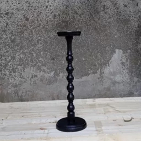 Rustic Mango Single Standing Bedside Table in Black Finish thumbnail 8