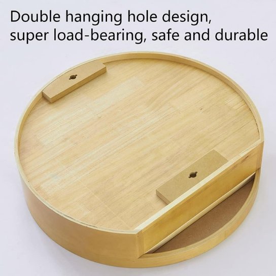 Rustic Mango Solid Wooden Round Shape Mirror In Solid Wooden thumbnail 4