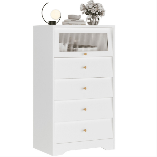 Rustic Mango Solid Wooden Chest of Drawers With Mirror Glass thumbnail 5