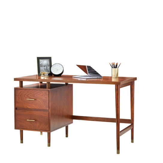 Rustic Mango Urban Style Solid Wooden Study Table In Honey Finish thumbnail 4