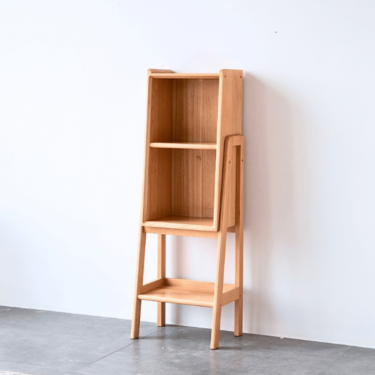 Rustic Mango Mini Wooden Bookshelf With Storage Option In Natural Finish thumbnail 5