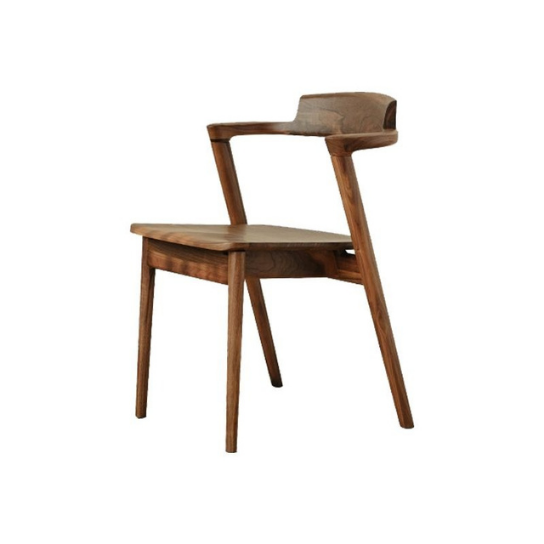 Rustic Mango Solid Wooden Dining Chair In Honey Matte Finish thumbnail 3