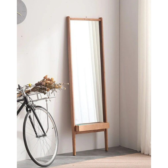 Rustic Mango Solid Wooden Hanged Mirror Frame In Multicolor thumbnail 3