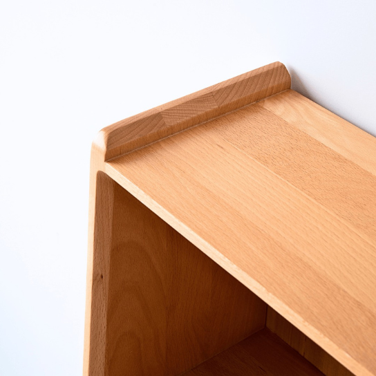 Rustic Mango Mini Wooden Bookshelf With Storage Option In Natural Finish thumbnail 6