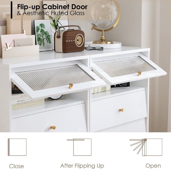 Rustic Mango Solid Wooden Chest of Drawers With Mirror Glass thumbnail 7