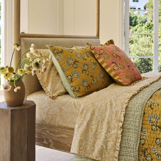 Rustic Mango Solid Wooden Heritage Beds in Natural Finish thumbnail 4