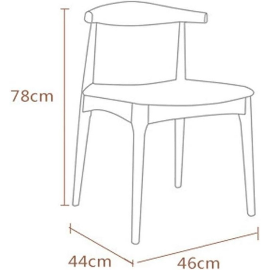 Rustic Mango Solid Wooden Dining Chairs thumbnail 4