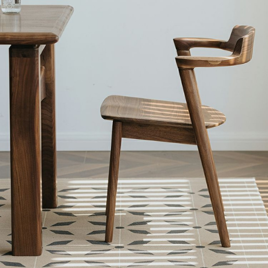 Rustic Mango Solid Wooden Dining Chair In Honey Matte Finish thumbnail 6