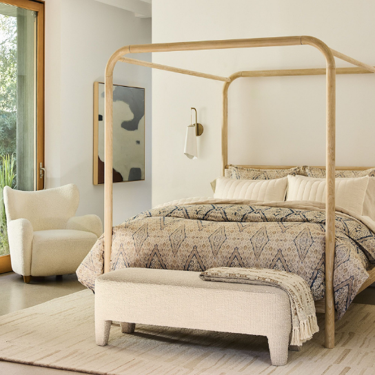 Rustic Mango Solid Wooden Heritage Beds in Natural Finish thumbnail 5