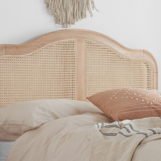Rustic Mango Solid Wooden Beds in Natural Cane Finish thumbnail 3